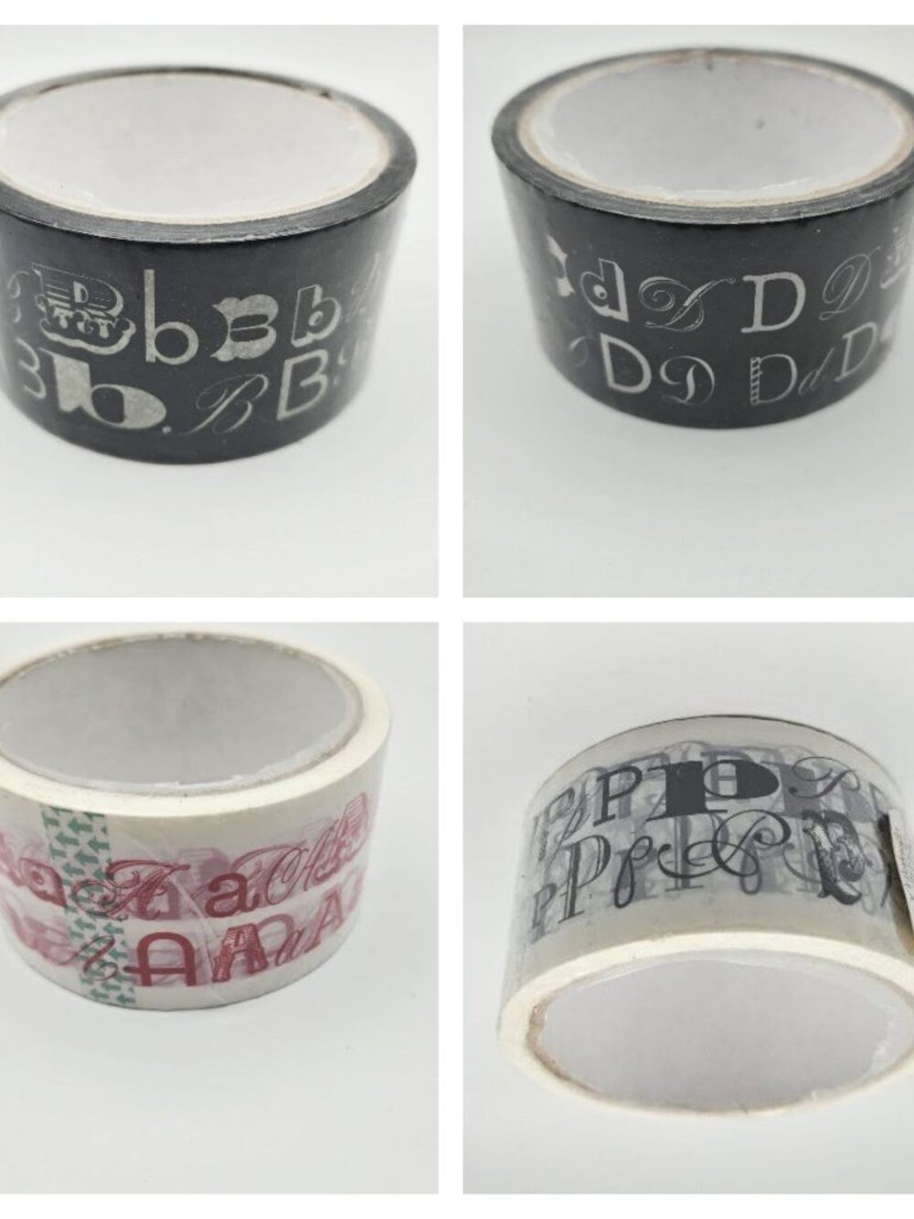 New/Sealed 5 rolls of monogram printed packing / sealing tape. 98 feet each